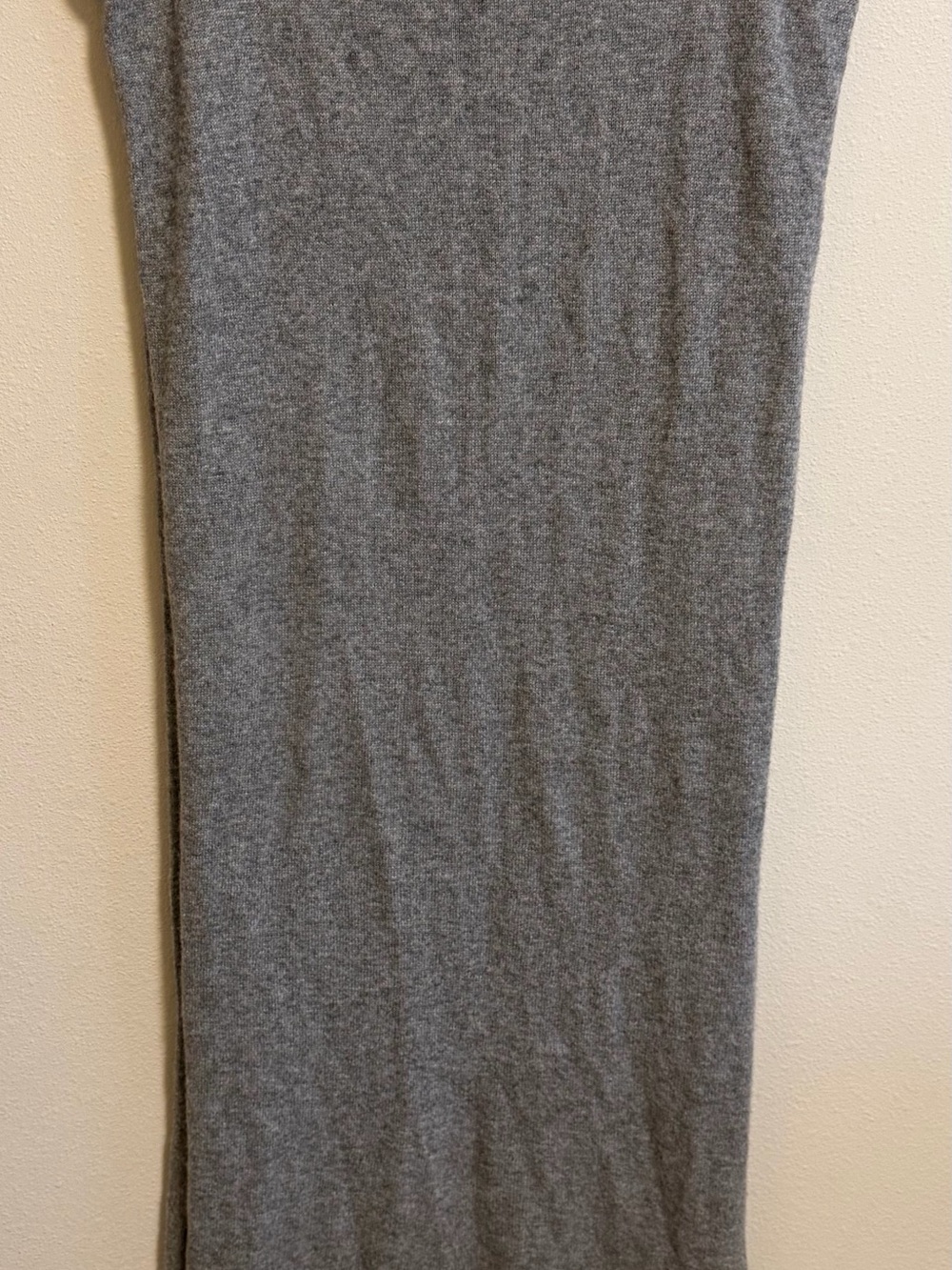 Banana Republic Wool Cashmere Blend Gray Knit Wrap Scarf Shawl One Size
